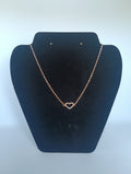 chaine cœur strass