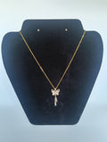 collier papillon et zircone