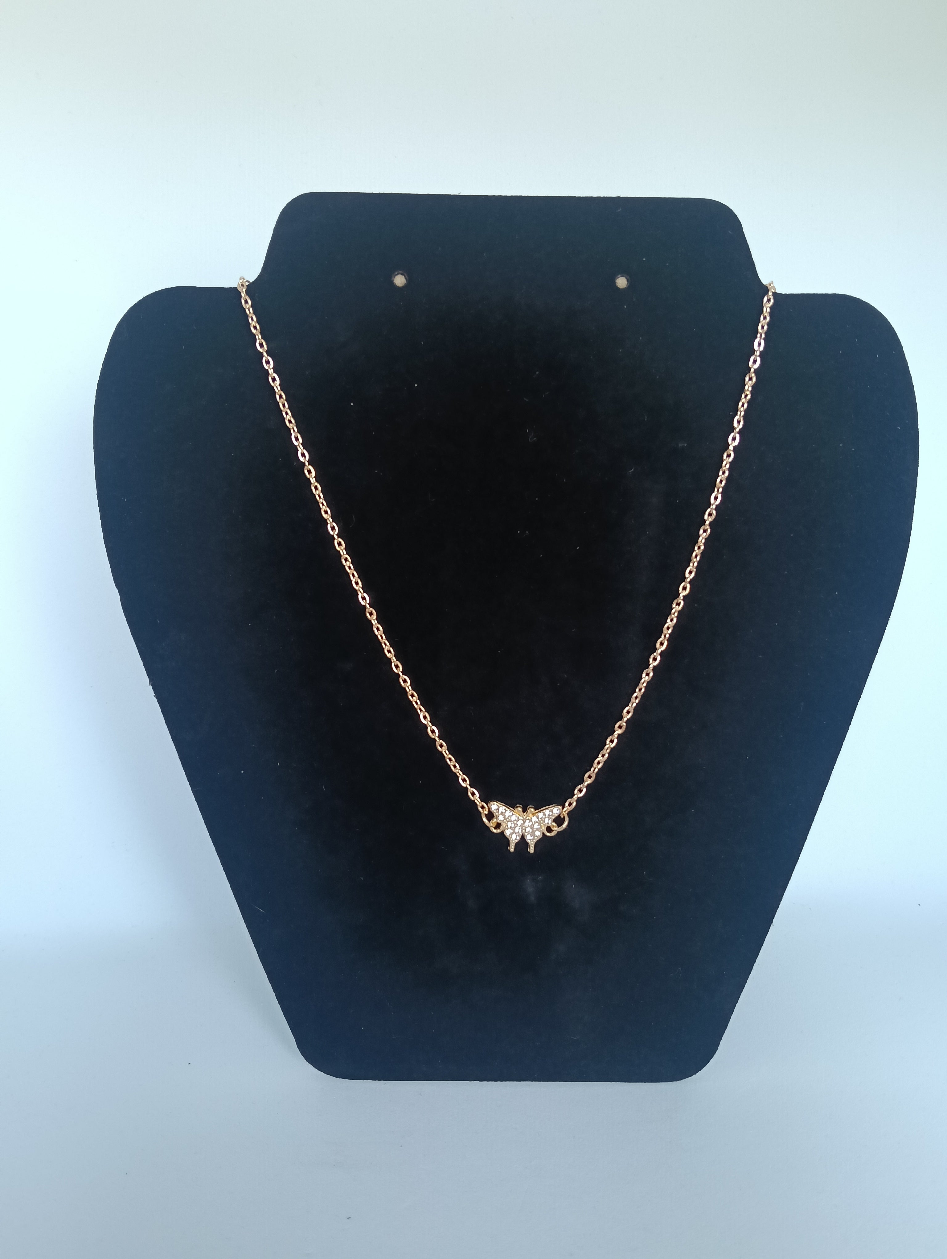 chaine papillon  strass