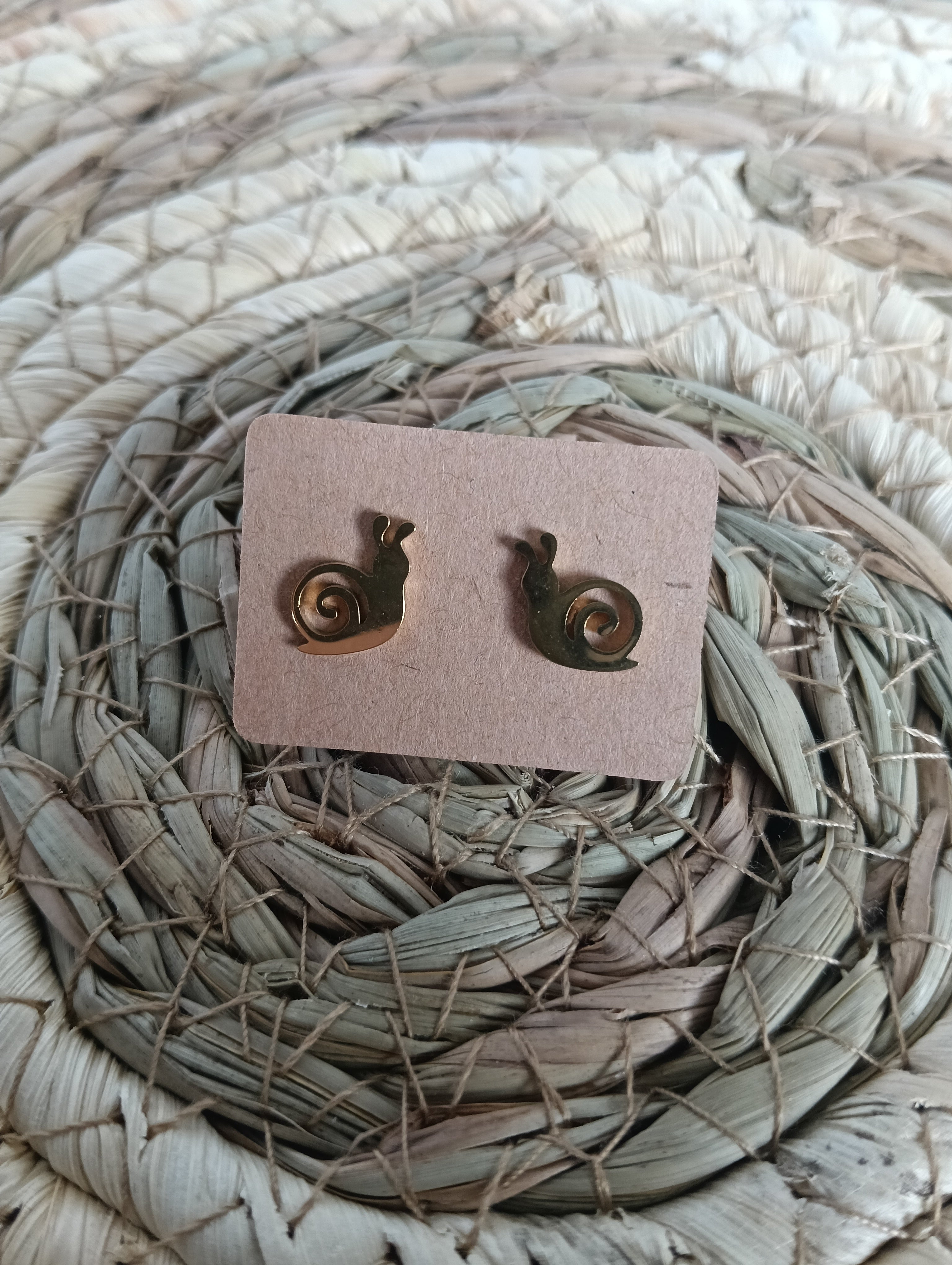 boucle d'oreille escargot