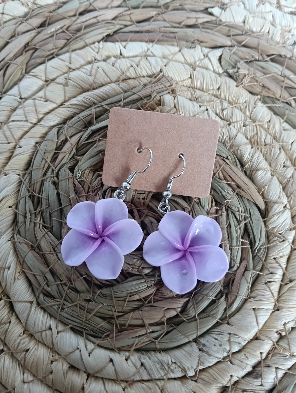 boucle d'oreille fleur tiaré