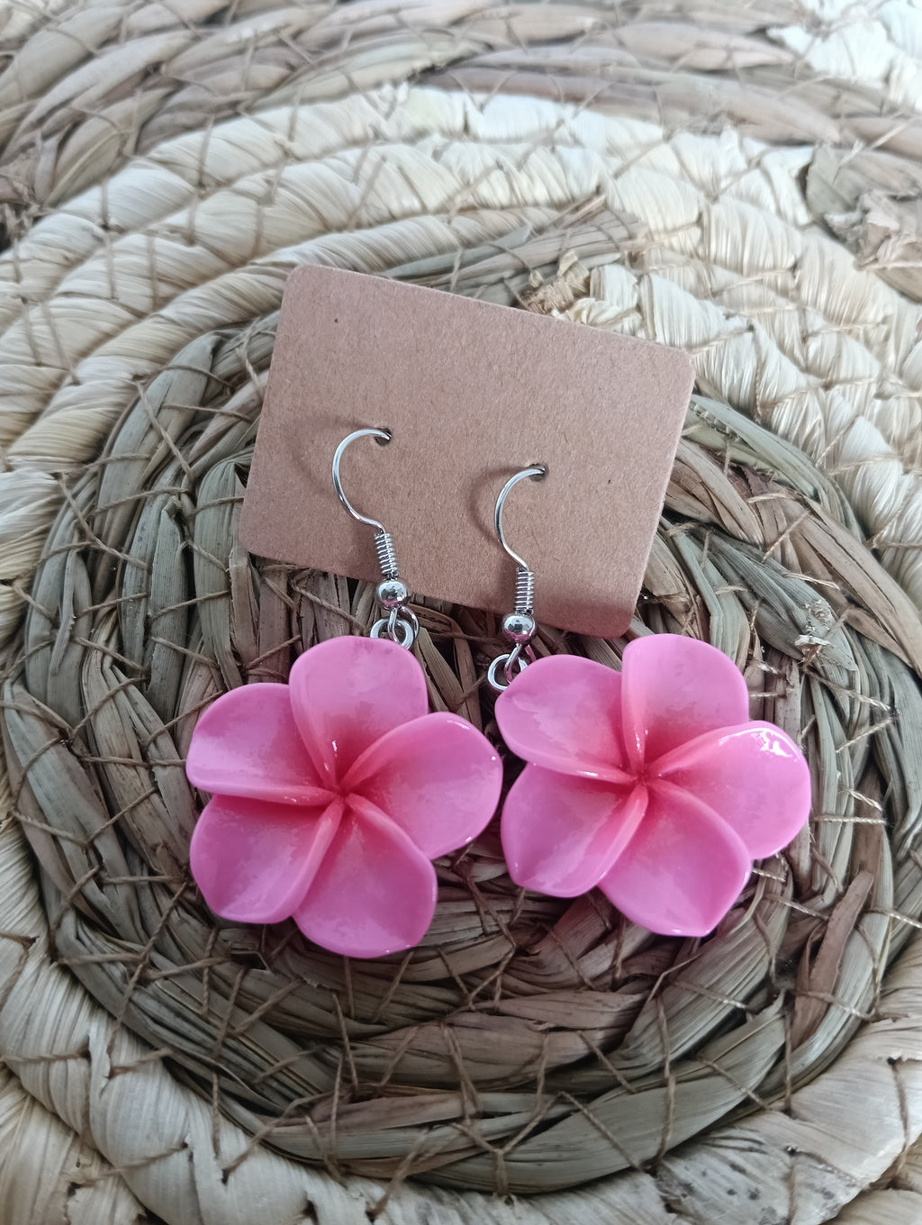 boucle d'oreille fleur tiaré