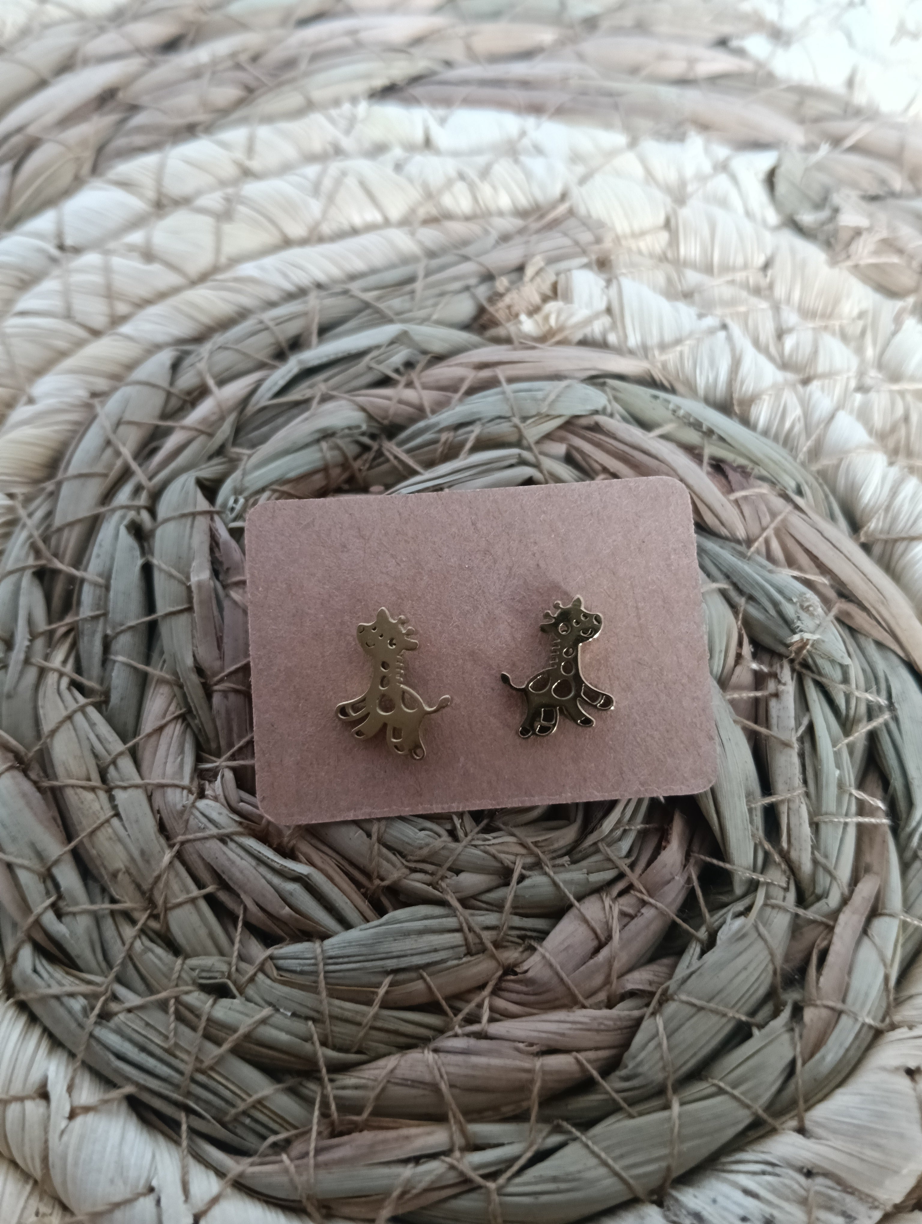 boucle d'oreille girafe