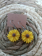 boucle d'oreille fleur marguerite