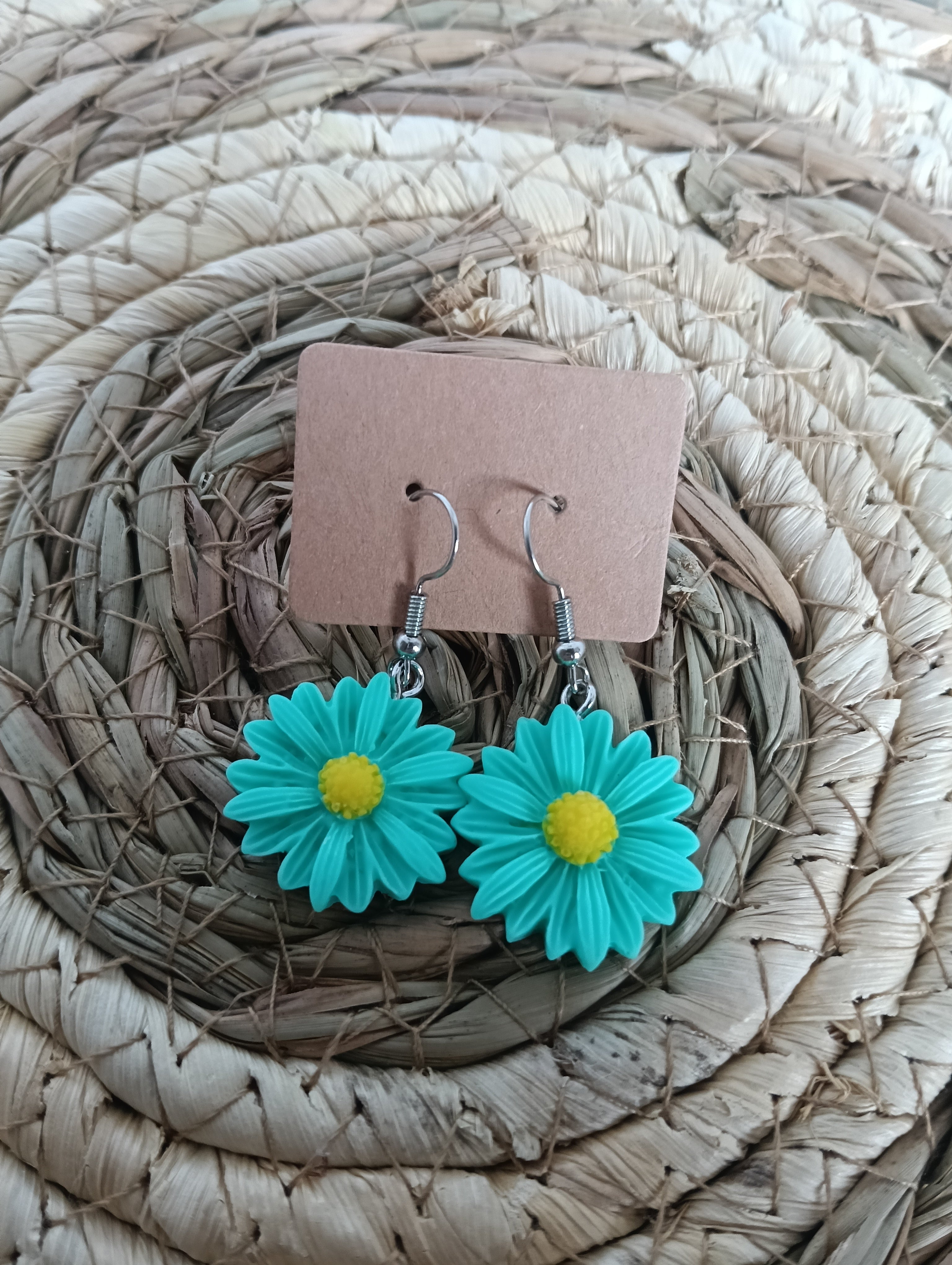 boucle d'oreille fleur marguerite