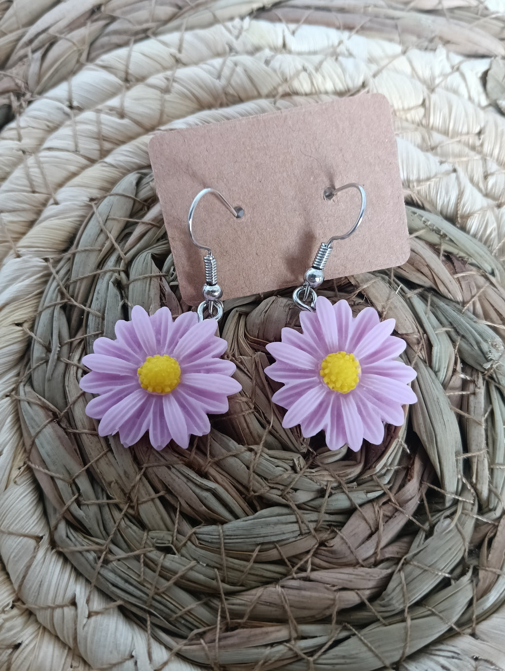 boucle d'oreille fleur marguerite